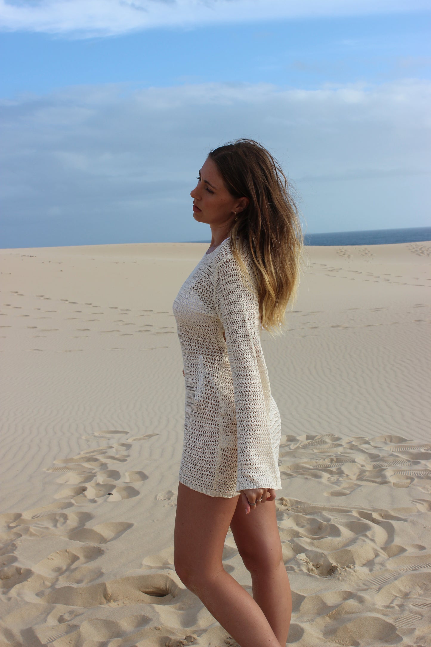 CREAMSICLE ONE-PIECE COVER UP
