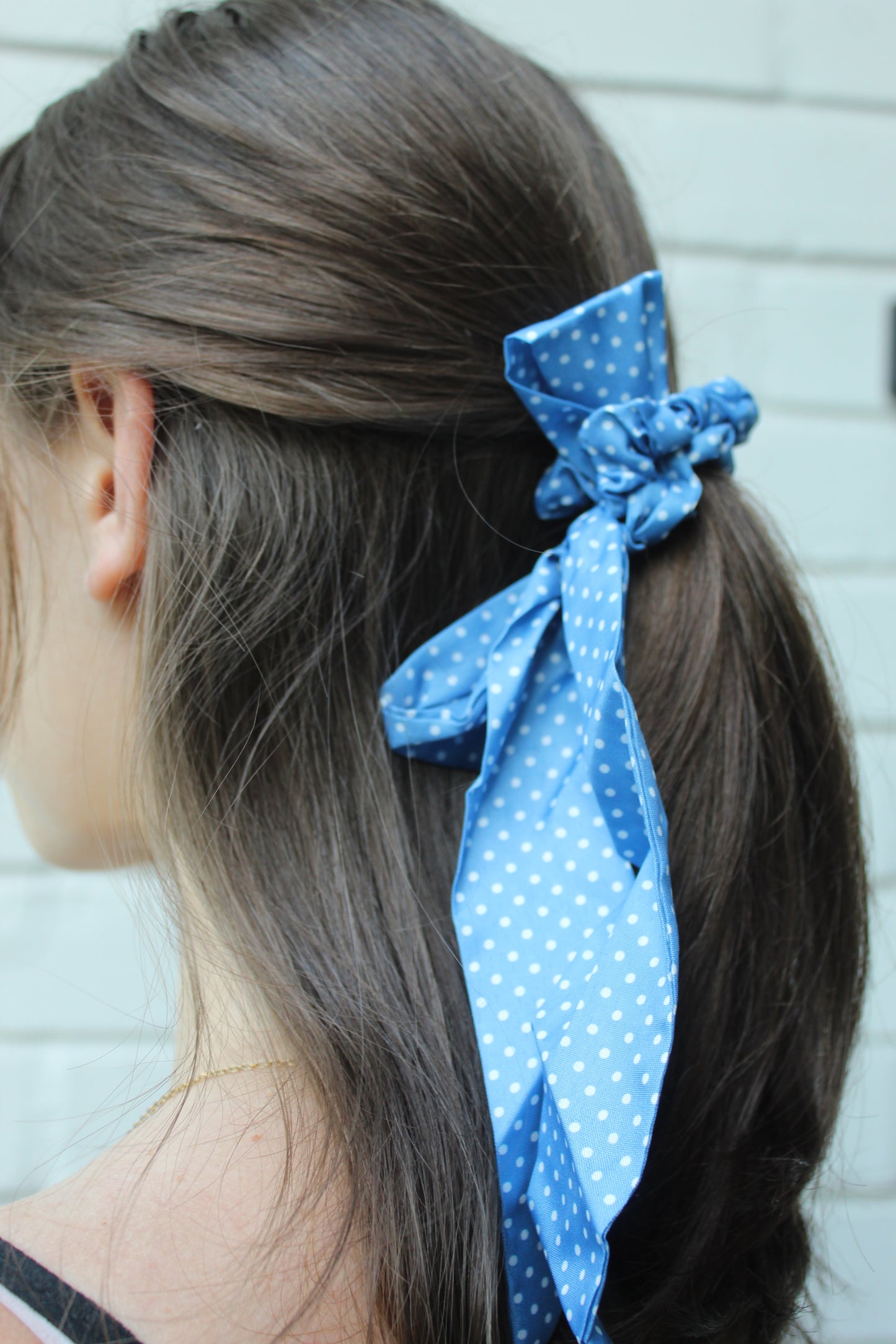 BLUE LADY SCRUNCHIE BOW'S